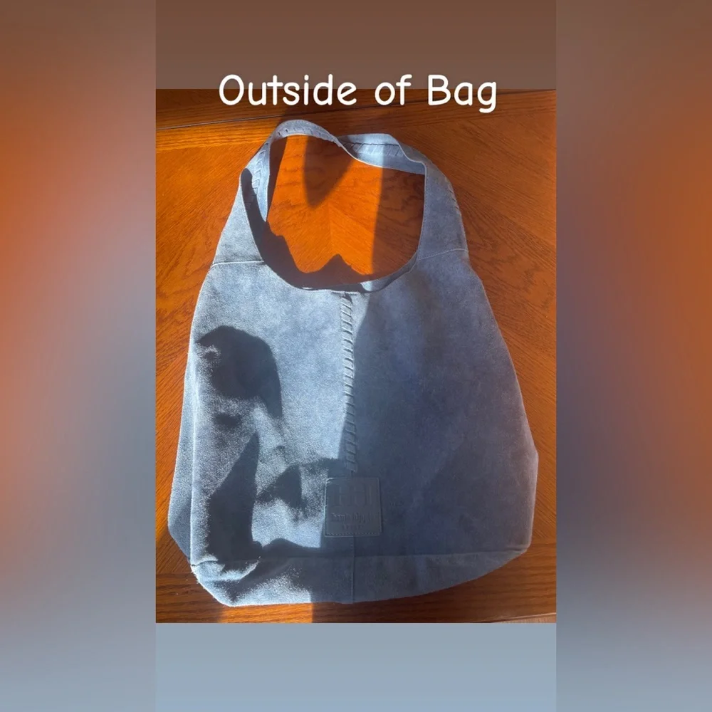 Haute Hippie Blue Suede Purse - Picture 2 of 15